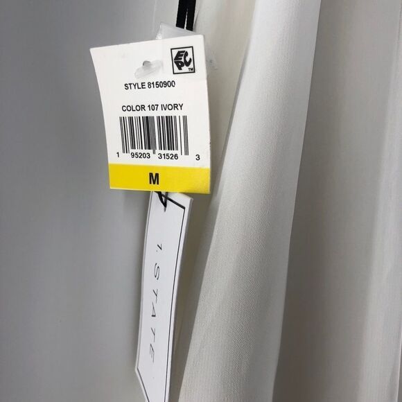 1. STATE Sleeveless‎ Shift Dress Ivory Medium - Picture 7 of 8